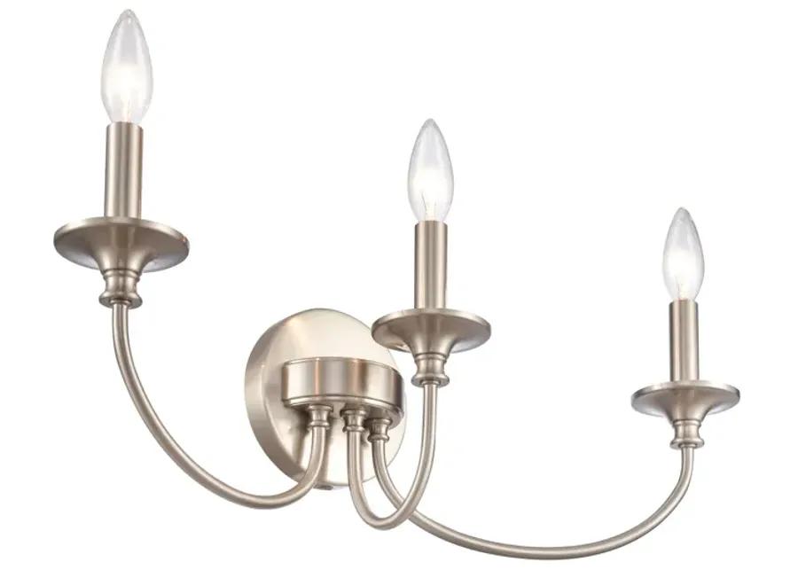 Cecil 22'' Wide 3-Light Vanity Light - Brushed Nickel