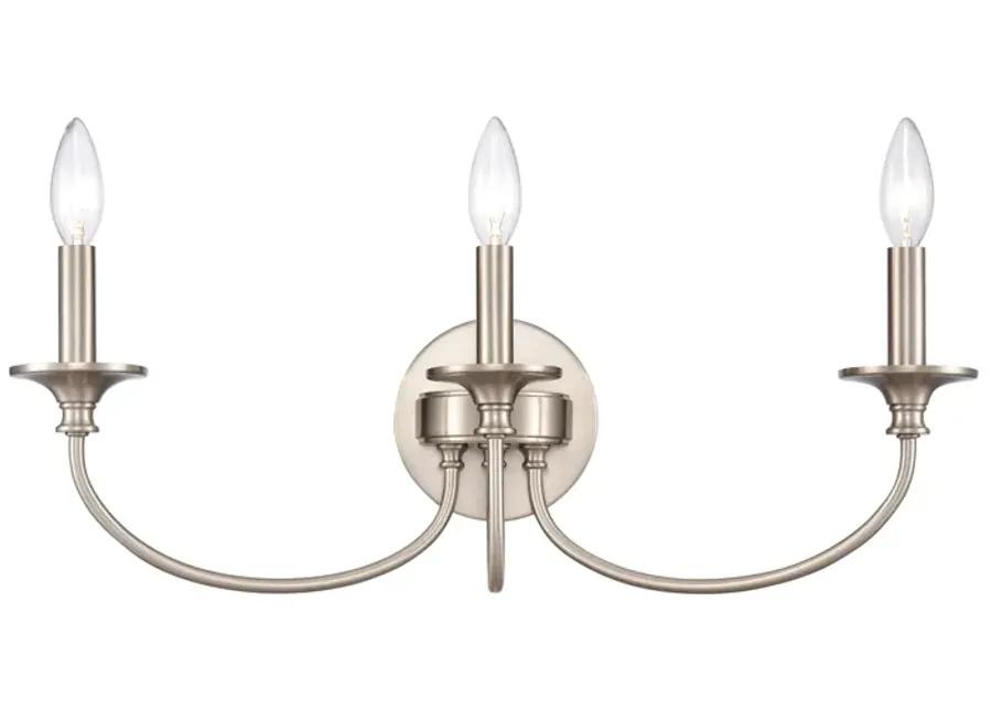 Cecil 22'' Wide 3-Light Vanity Light - Brushed Nickel