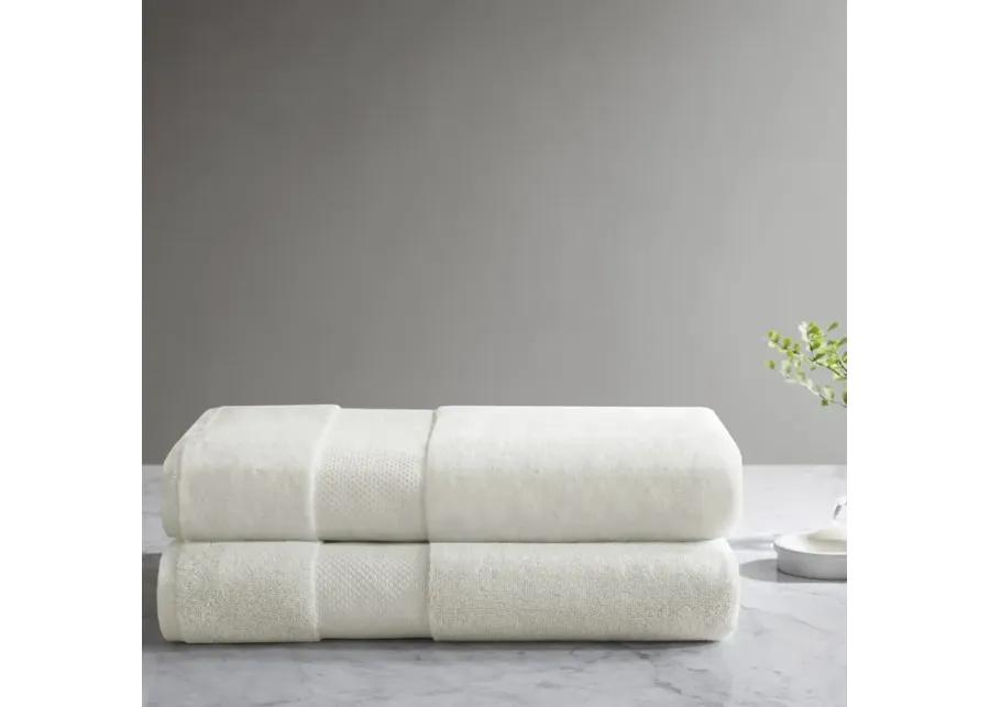 100% Cotton Bath Sheet 2 Piece Set