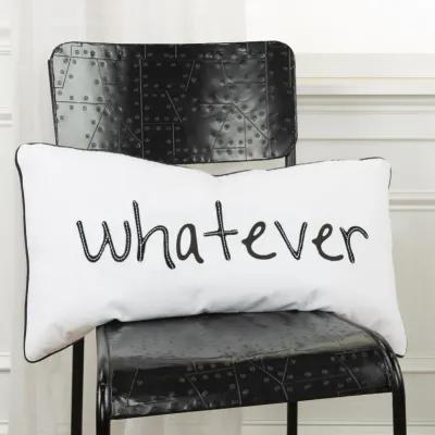 Back Talk Sentiment White Pillow