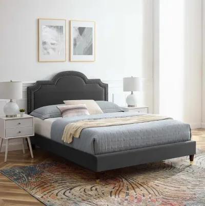 Aviana Performance Velvet Queen Bed