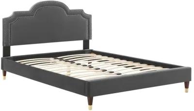 Aviana Performance Velvet Queen Bed