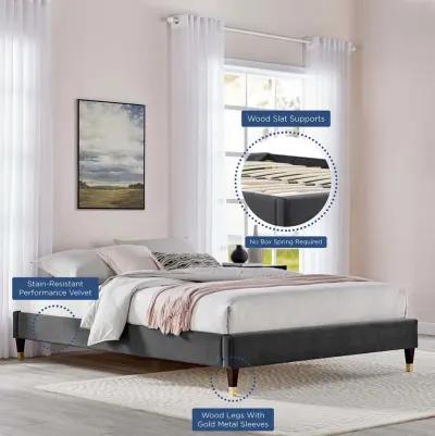 Aviana Performance Velvet Queen Bed