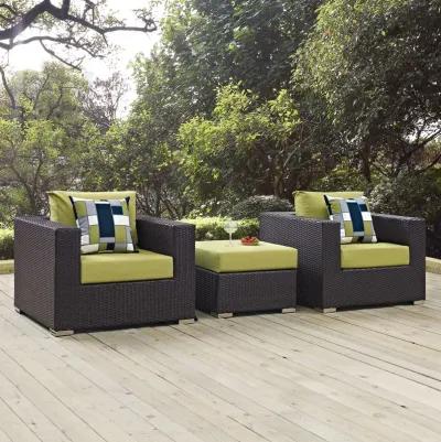 Convene 3 Piece Outdoor Patio Sofa Set