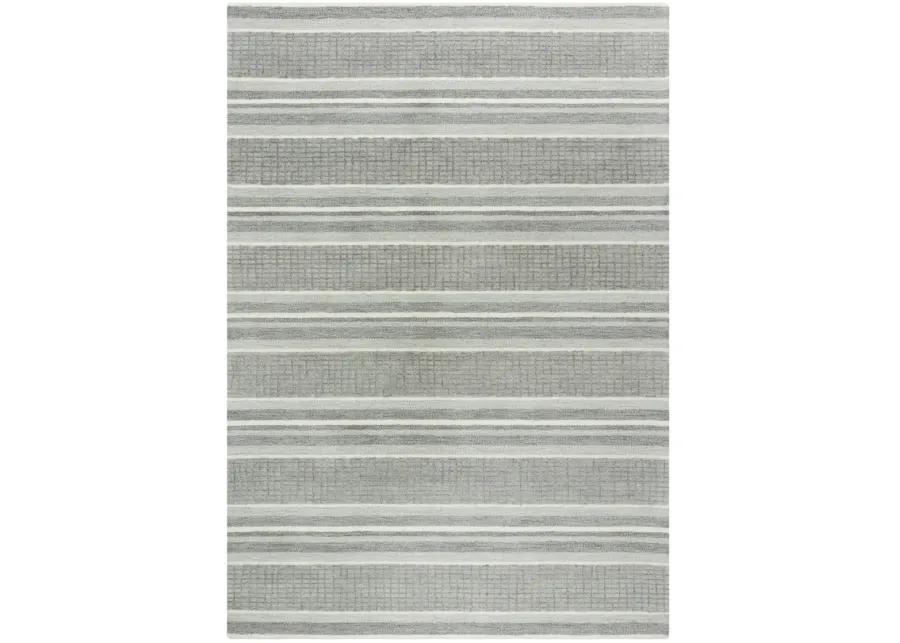 Katana Gray Stripe Wool 5' x 7'6" Rectangle Rug