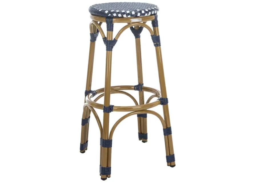 KIPNUK STOOL NAVY/WHITE (INDOOR/OUTDOOR)