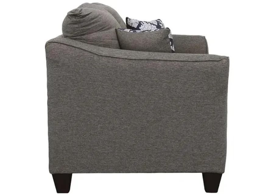 Salizar Flared Arm Loveseat Grey