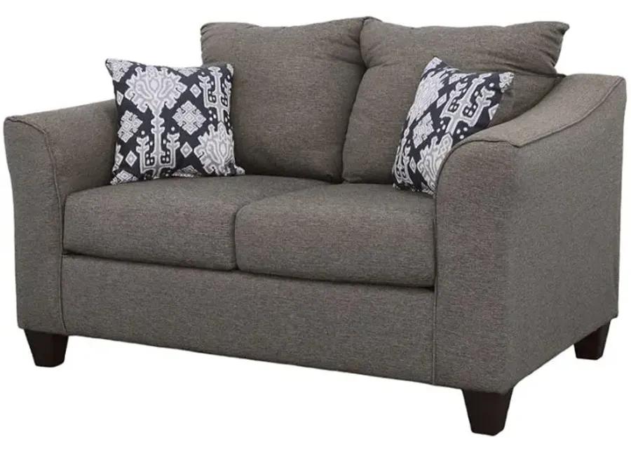 Salizar Flared Arm Loveseat Grey