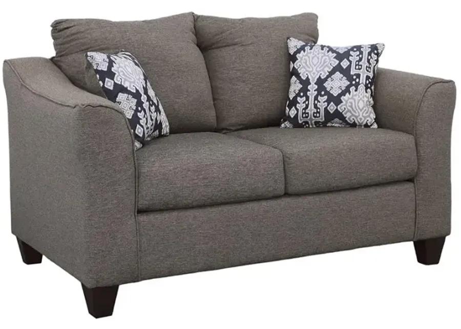 Salizar Flared Arm Loveseat Grey