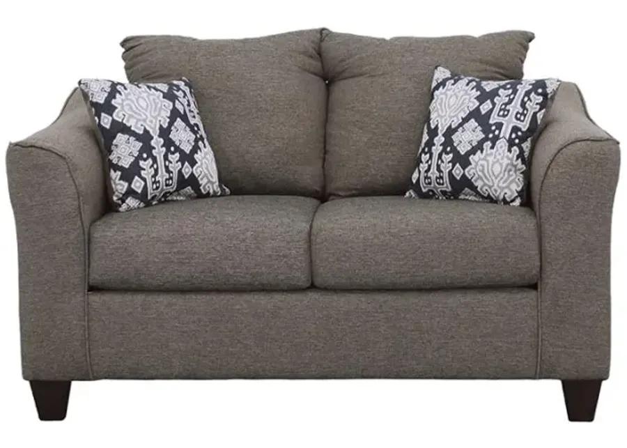 Salizar Flared Arm Loveseat Grey