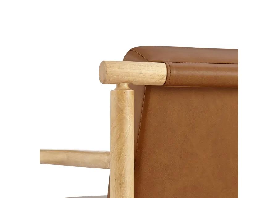 Arnold PU Accent Arm Chair, Casa Caramel