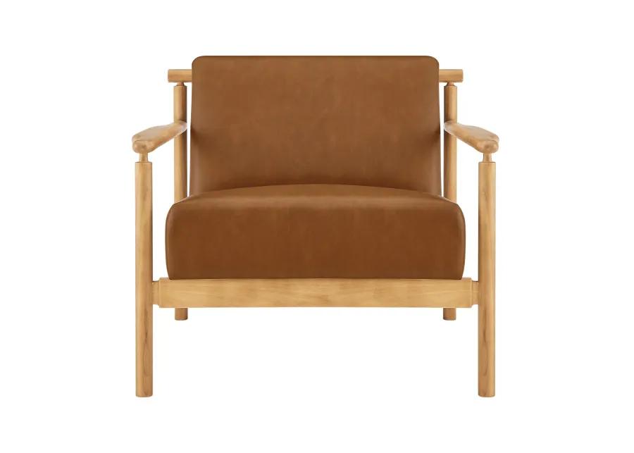 Arnold PU Accent Arm Chair, Casa Caramel