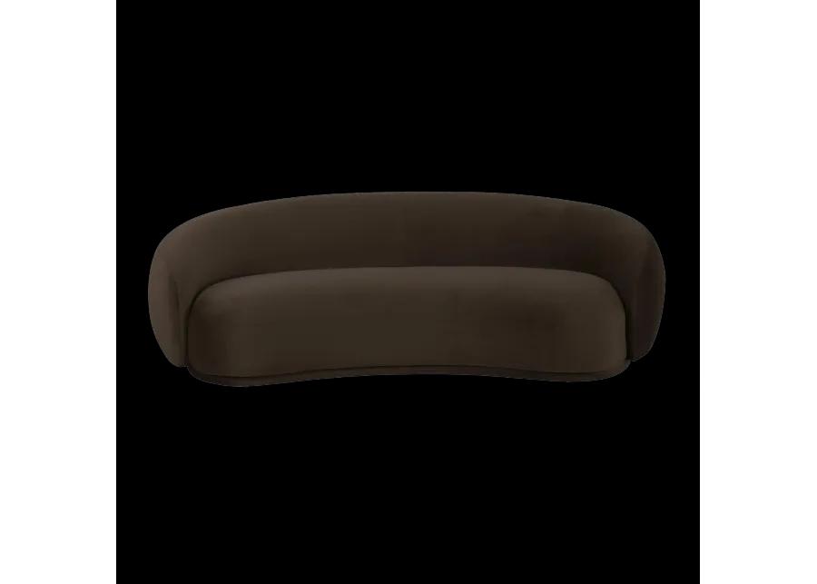 Kendall Chocolate Brown Velvet Sofa