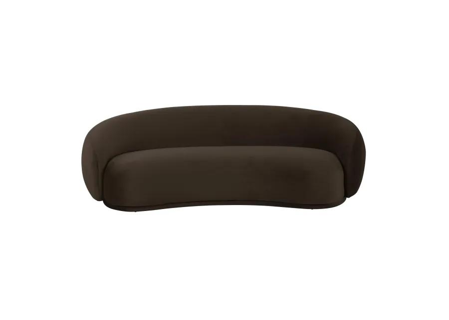 Kendall Chocolate Brown Velvet Sofa