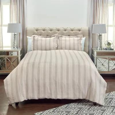 Adeline Duvet Stripe KhakiKing Sham