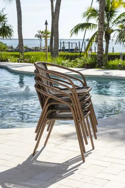 Panama Jack Set of 4 Cafe Stackable Armchair