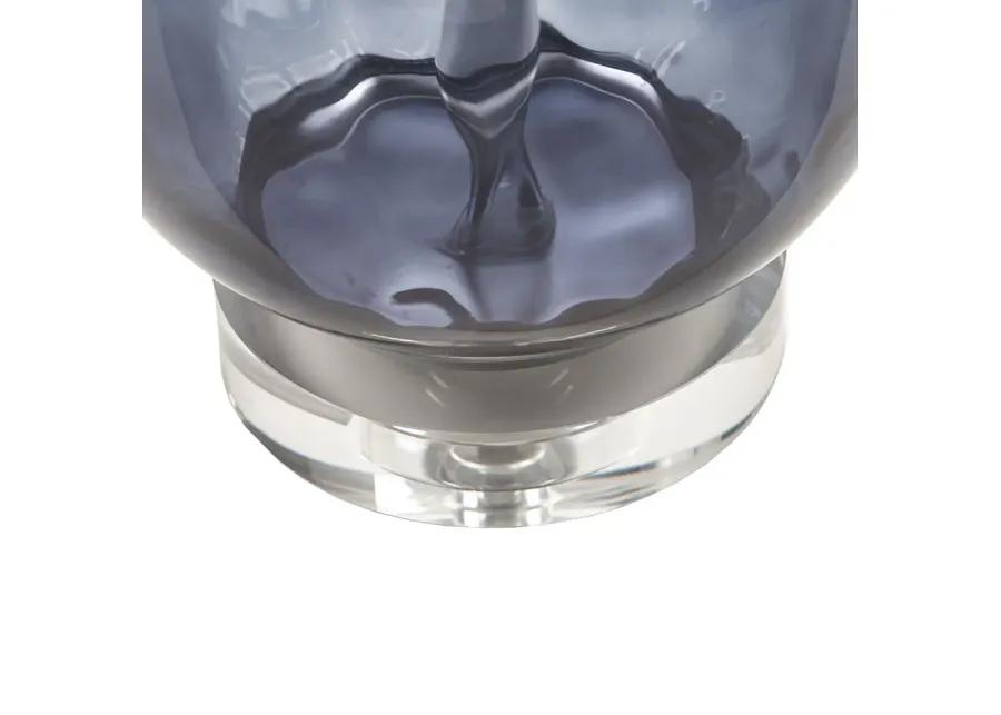 Urban Habitat Borel Dark Blue Ombre Glass Table Lamp