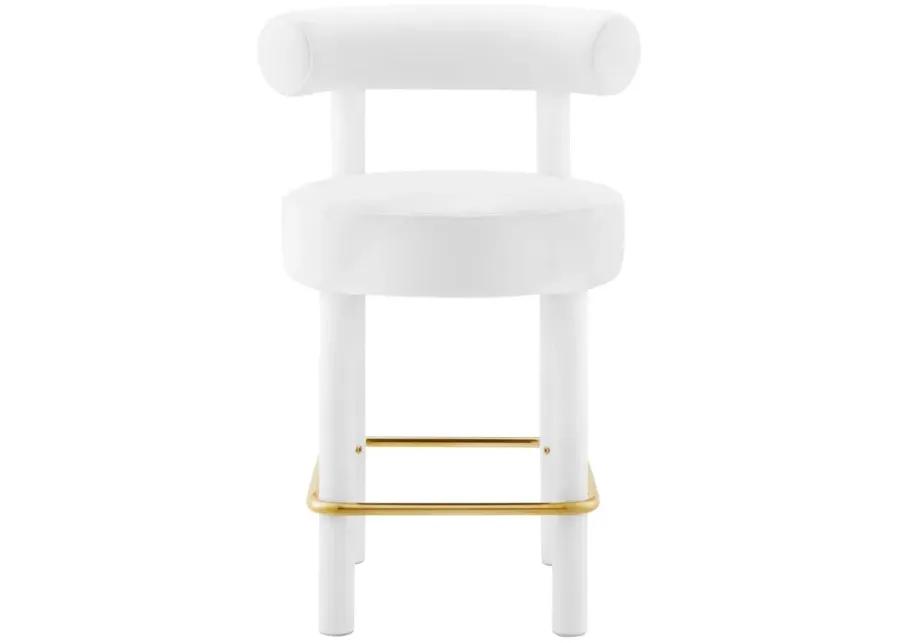 Toulouse Performance Velvet Counter Stool - Set of 2