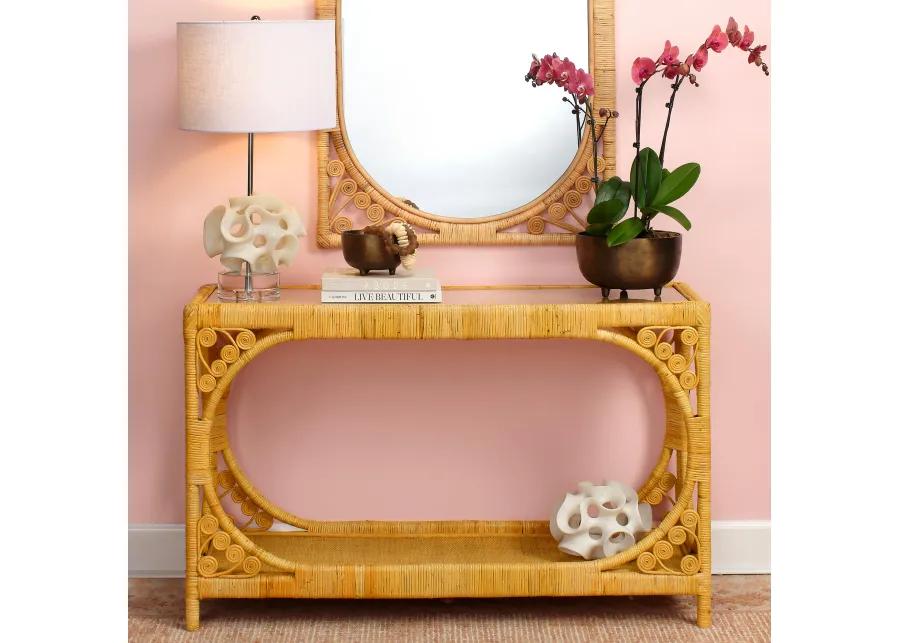 Primrose Rattan Console Table