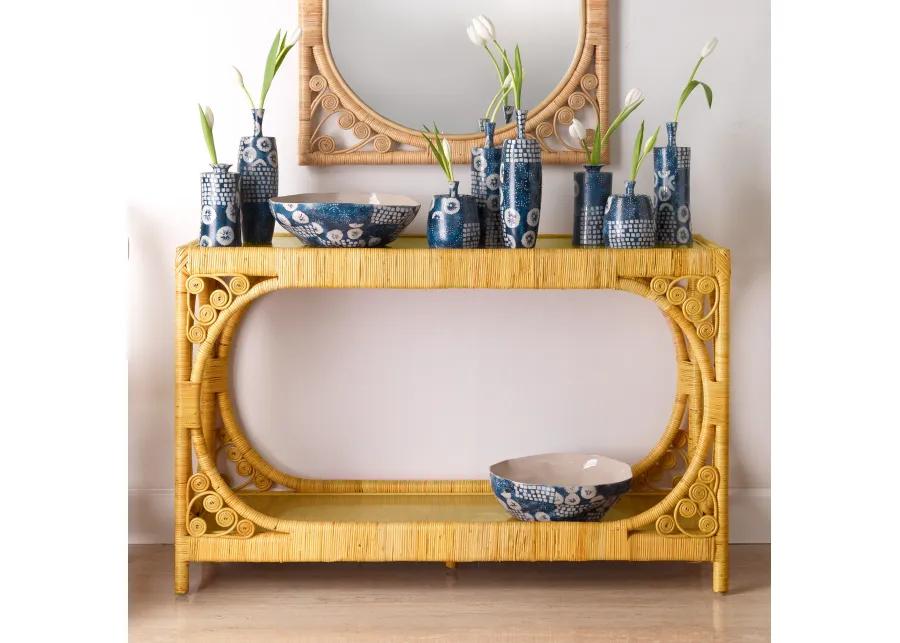 Primrose Rattan Console Table