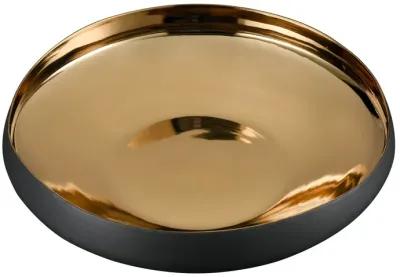 Greer Bowl  -  Low Black and Gold Glazed - Set of 2