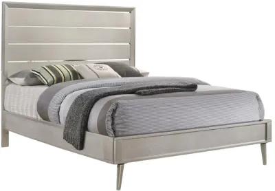 Ramon Queen Panel Bed Metallic Sterling