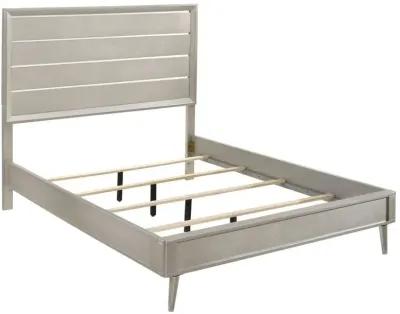 Ramon Queen Panel Bed Metallic Sterling