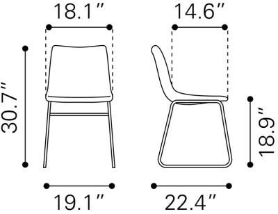 Smart Dining Chair (Set of 2) Ivory