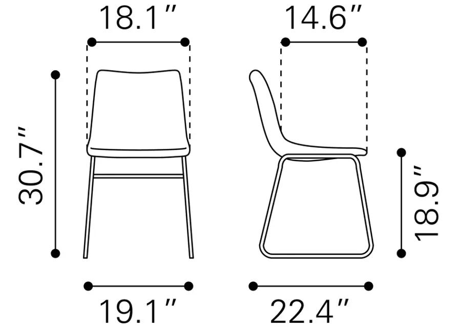 Smart Dining Chair (Set of 2) Ivory