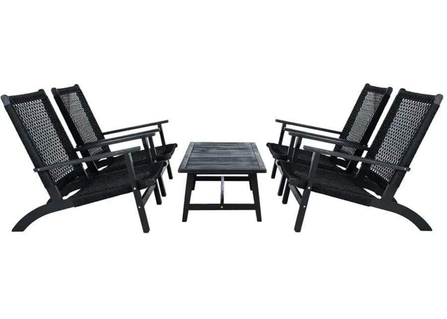 Deven Outdoor 5 Piece Coffee Set