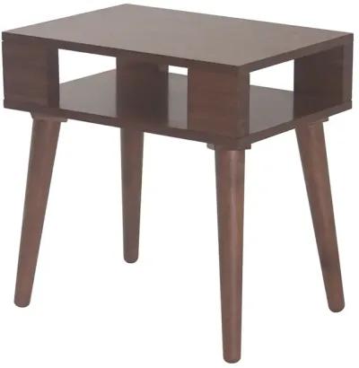 INK+IVY Jayce Pecan Mid Century Wood End table