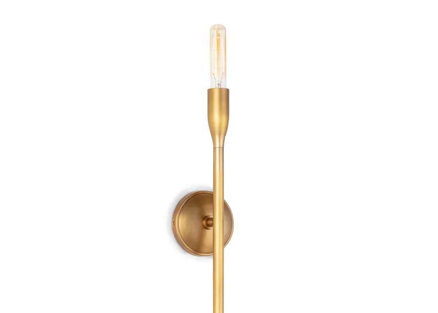 Cobra Natural Brass Sconce 