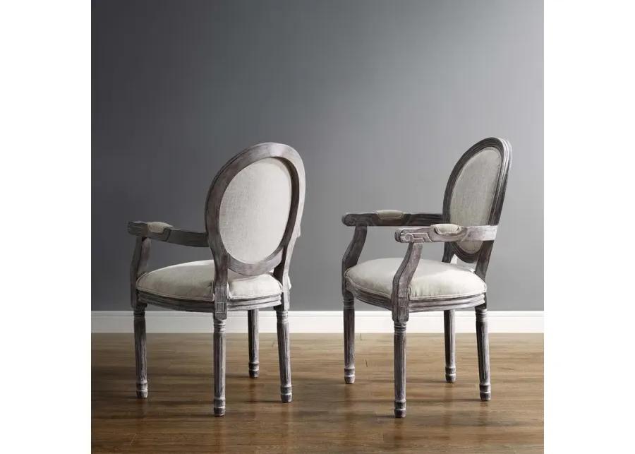 Emanate Dining Armchair Upholstered Fabric Set of 2