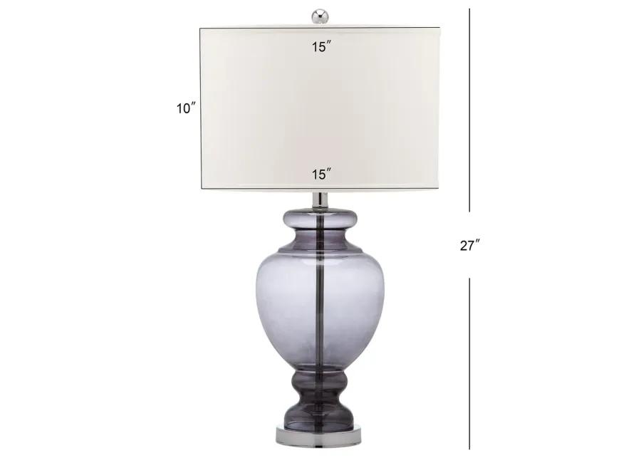 Morocco Grey 27-Inch H Glass Table Lamp - Set of 2