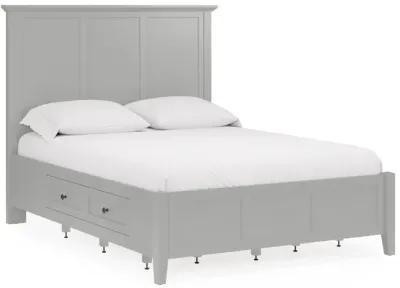 Grace Four Drawer Full-size Platform Storage Bed in Elephant Grey