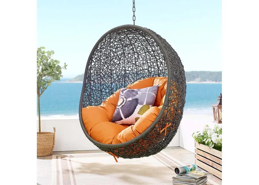 Hide Outdoor Patio Swing Chair With Stand