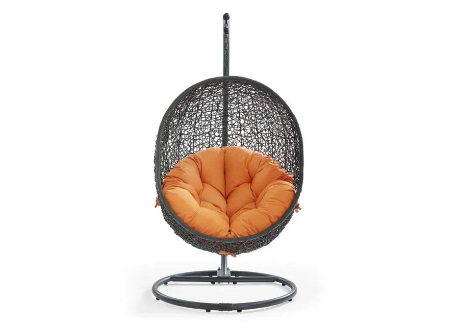 Hide Outdoor Patio Swing Chair With Stand