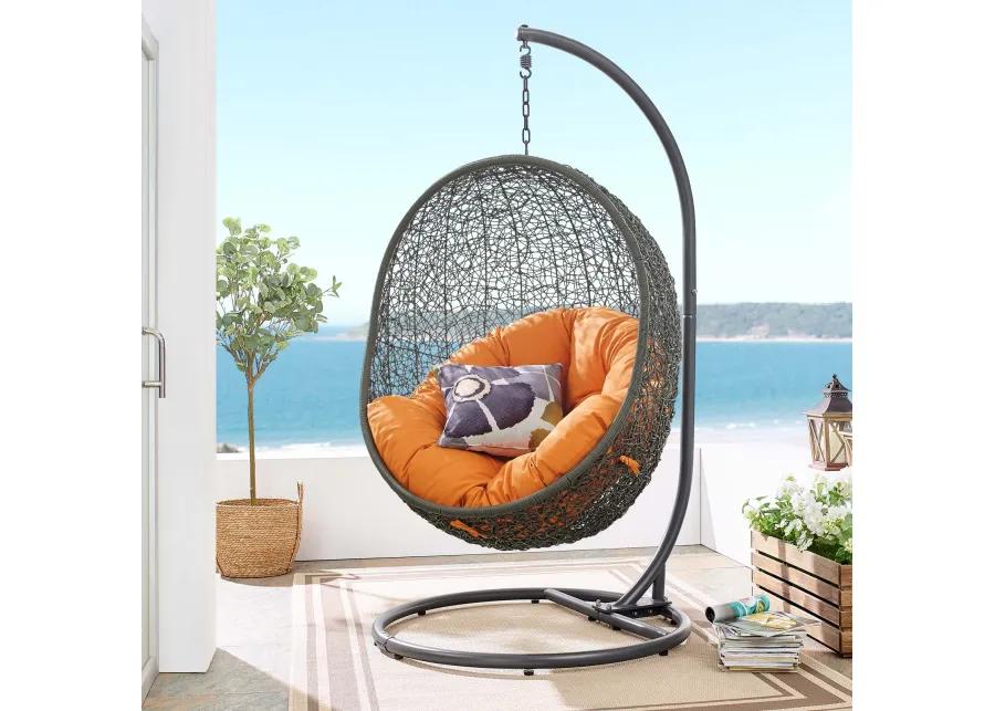 Hide Outdoor Patio Swing Chair With Stand