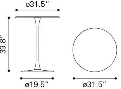 Soleil Bar Table Taupe