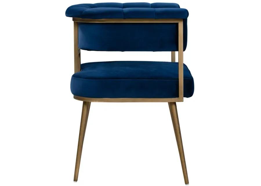 Astrid Navy Velvet Chair