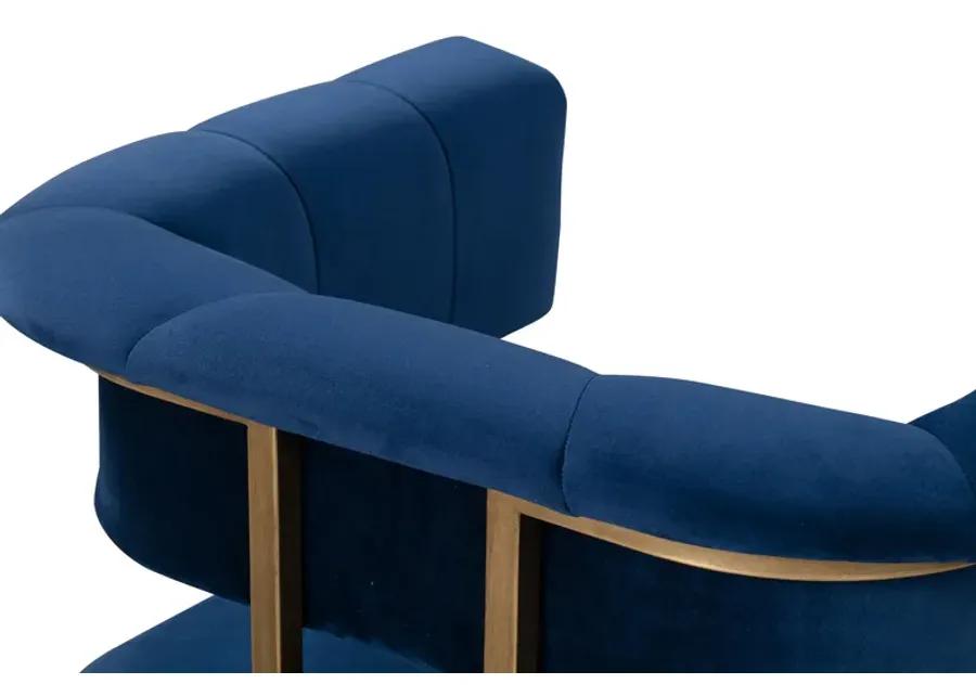 Astrid Navy Velvet Chair