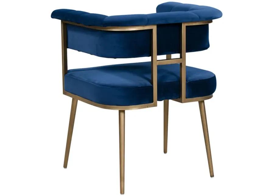 Astrid Navy Velvet Chair