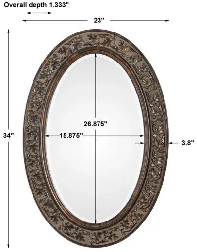 Ridgeland Flowing Leaf Wall Mirror