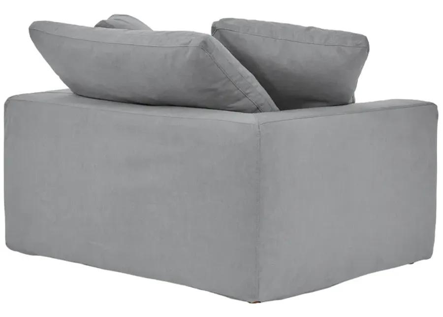 Liberty 51.5" Upholstered Chair and a Half in Slate Gray