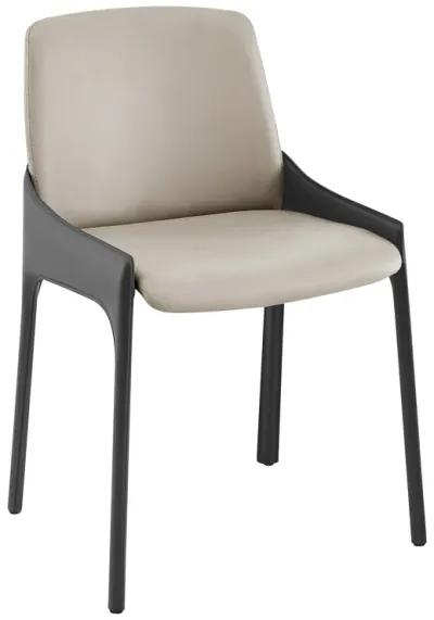 Vilante Side Chair in Light Gray and Gray