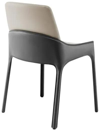 Vilante Side Chair in Light Gray and Gray