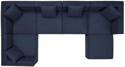 Saybrook Outdoor Patio Upholstered 6-Piece Sectional Sofa