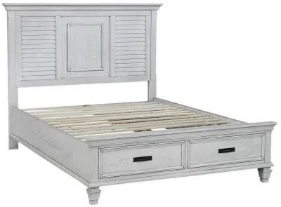 Franco California King Storage Bed Antique White