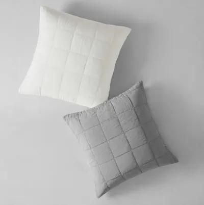 Croscill Casual Gema Soft White European Pillow Sham