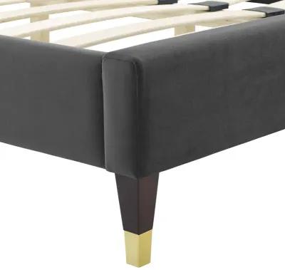 Alexandria Tufted Performance Velvet King Platform Bed